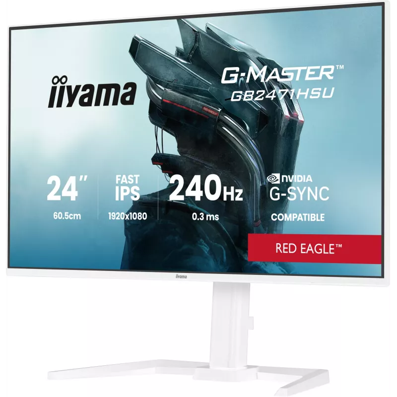 Monitor IIYAMA G-Master GB2471HSU-W1 23,8 Zoll (60,5 cm) Full HD HDMI/DP/USB Weiß