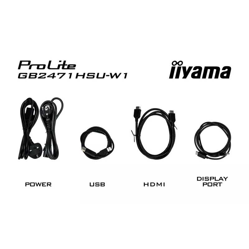 Monitor IIYAMA G-Master GB2471HSU-W1 23,8 Zoll (60,5 cm) Full HD HDMI/DP/USB Weiß