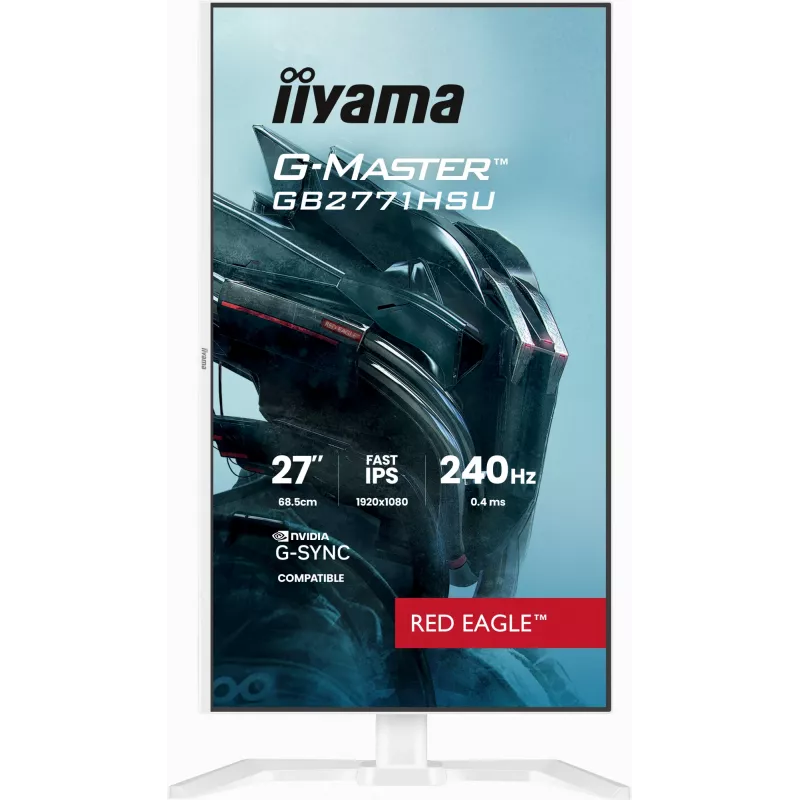 Gaming-Monitor IIYAMA GB2771HSU-W1 27 Zoll (68,6 cm) Full HD – HDMI, DisplayPort, USB – Weiß
