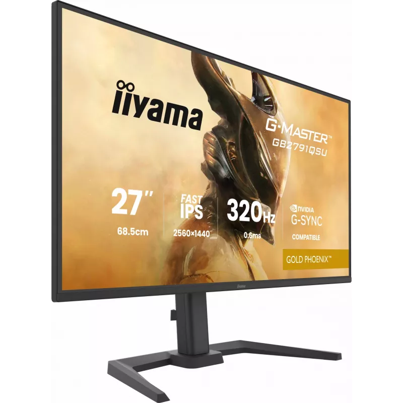 Gaming-Monitor IIYAMA GB2791QSU-B1 68,6 cm (27 Zoll) QHD mit HDMI, DisplayPort und USB, schwarz