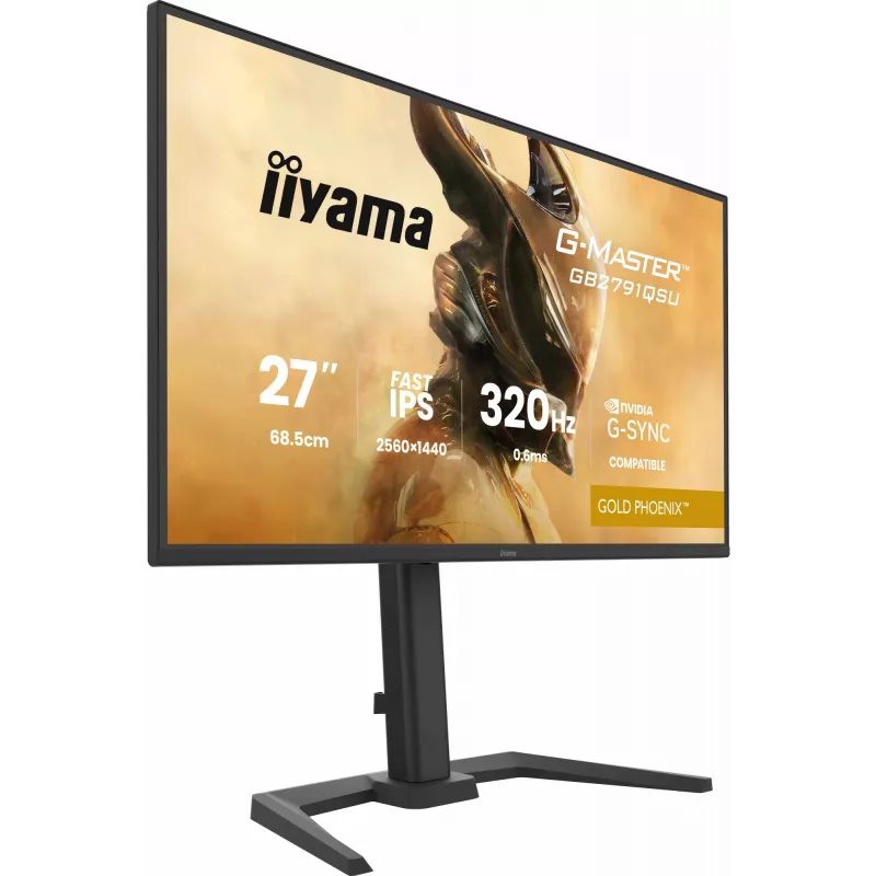 Gaming-Monitor IIYAMA GB2791QSU-B1 68,6 cm (27 Zoll) QHD mit HDMI, DisplayPort und USB, schwarz