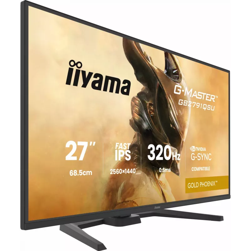 Gaming-Monitor IIYAMA GB2791QSU-B1 68,6 cm (27 Zoll) QHD mit HDMI, DisplayPort und USB, schwarz