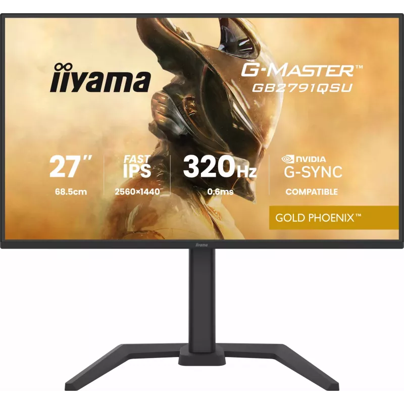 Gaming-Monitor IIYAMA GB2791QSU-B1 68,6 cm (27 Zoll) QHD mit HDMI, DisplayPort und USB, schwarz