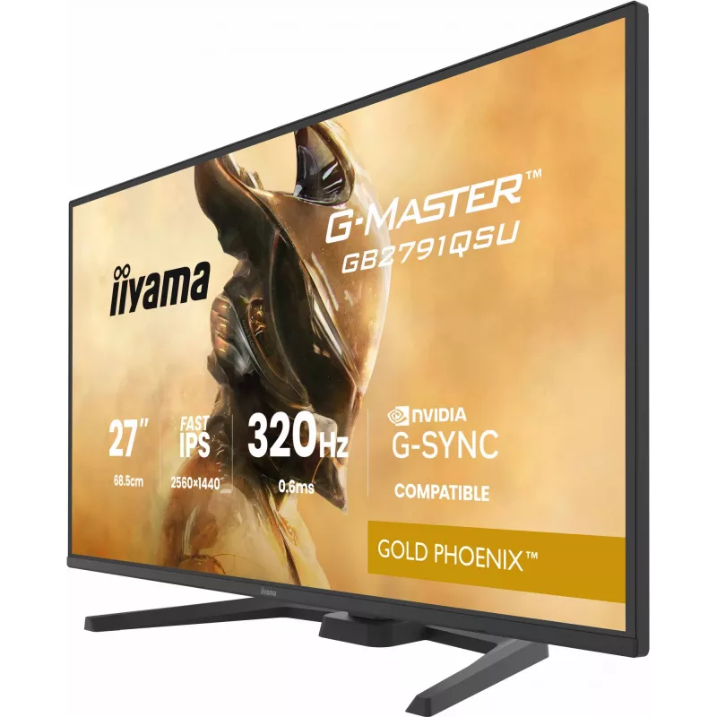 Gaming-Monitor IIYAMA GB2791QSU-B1 68,6 cm (27 Zoll) QHD mit HDMI, DisplayPort und USB, schwarz