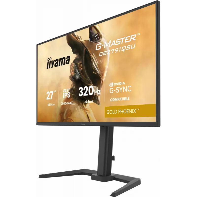 Gaming-Monitor IIYAMA GB2791QSU-B1 68,6 cm (27 Zoll) QHD mit HDMI, DisplayPort und USB, schwarz