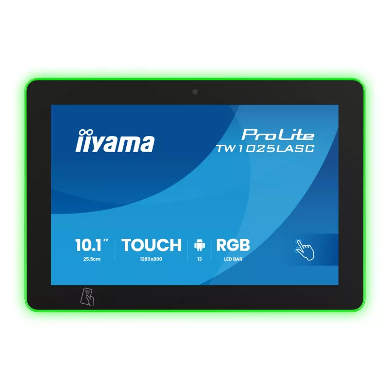 Monitor iiyama ProLite TW1025LASC-B3PNR 10,1 Zoll (25,6 cm) WXGA IPS LED Touchscreen, 1280x800, 16:10, USB-Hub, Lautsprecher, VESA, Schwarz