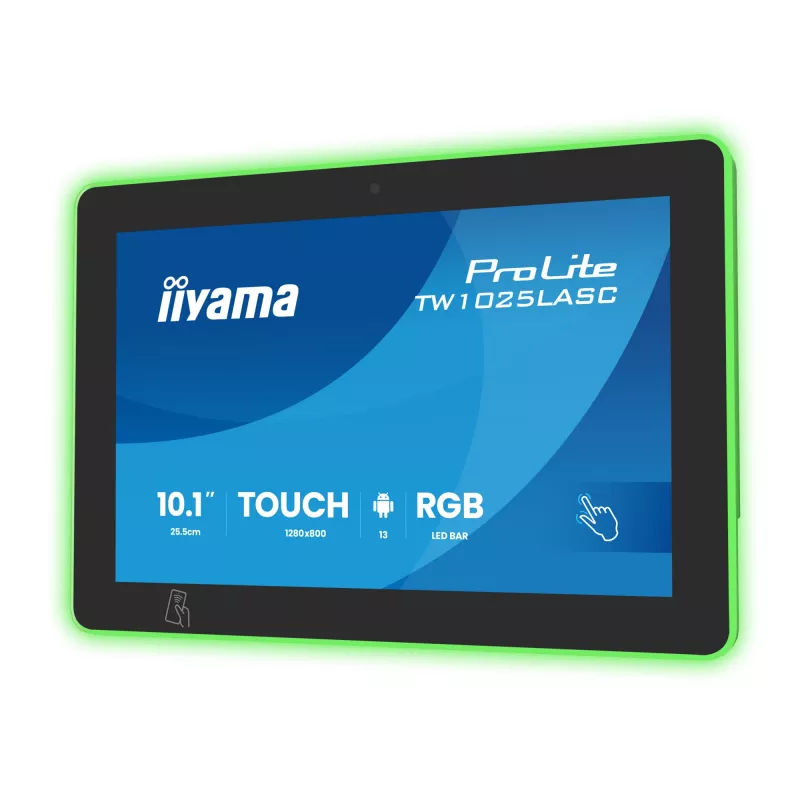 Monitor iiyama ProLite TW1025LASC-B3PNR 10,1 Zoll (25,6 cm) WXGA IPS LED Touchscreen, 1280x800, 16:10, USB-Hub, Lautsprecher, VESA, Schwarz