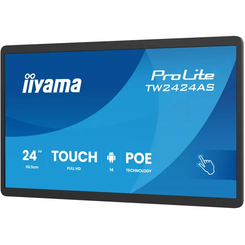 Interaktives Flachbildschirm IIYAMA TW2424AS-B3P 23,8 Zoll Full HD IPS Touchscreen Wi‑Fi Android 24/7 450 cd/m²