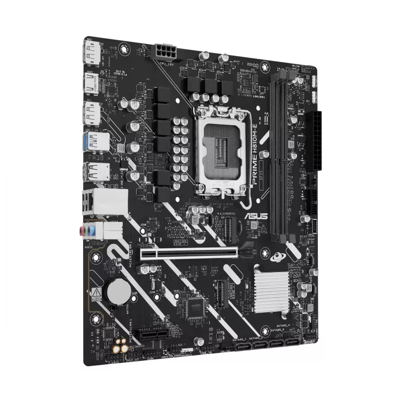 ASUS PRIME H810M-E-CSM Motherboard LGA1851 Intel H810 mATX, 2×DDR5, 2×DisplayPort, 1×HDMI