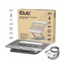 CLUB3D Verstellbarer Aluminium-Laptop-Ständer mit USB-C® Hub, Grau, 260 mm, 224 mm, 56 mm, 1,76 kg, 315 mm