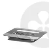CLUB3D Verstellbarer Aluminium-Laptop-Ständer mit USB-C® Hub, Grau, 260 mm, 224 mm, 56 mm, 1,76 kg, 315 mm