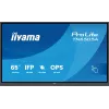 iiyama TN6505A-B1AG Signage-Display Interaktives Flachbildschirm 163,8 cm (64,5 Zoll) 500 cd/m² 4K Ultra HD Schwarz Touchscreen