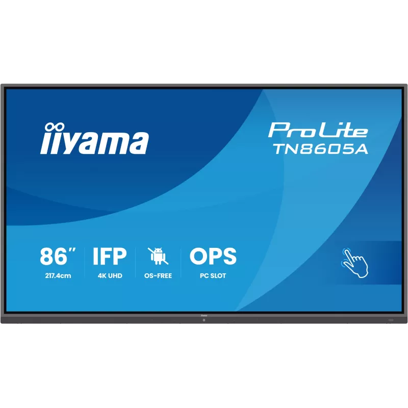 iiyama TN8605A-B1AG Signage Display Interaktives Flachbildschirm 2,17 m (85,6 Zoll) 500 cd/m² 4K Ultra HD Schwarz Touchscreen