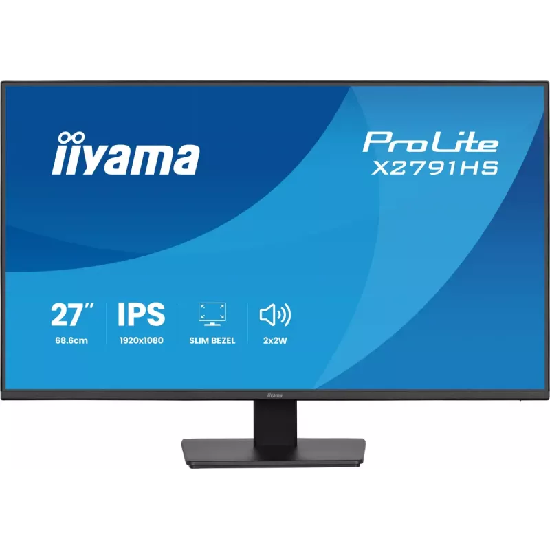 Computer monitor IIYAMA ProLite X2791HS-B1 27 inch IPS Full HD 1920x1080 LED Matt, built-in speakers, VESA mount, Schwarz