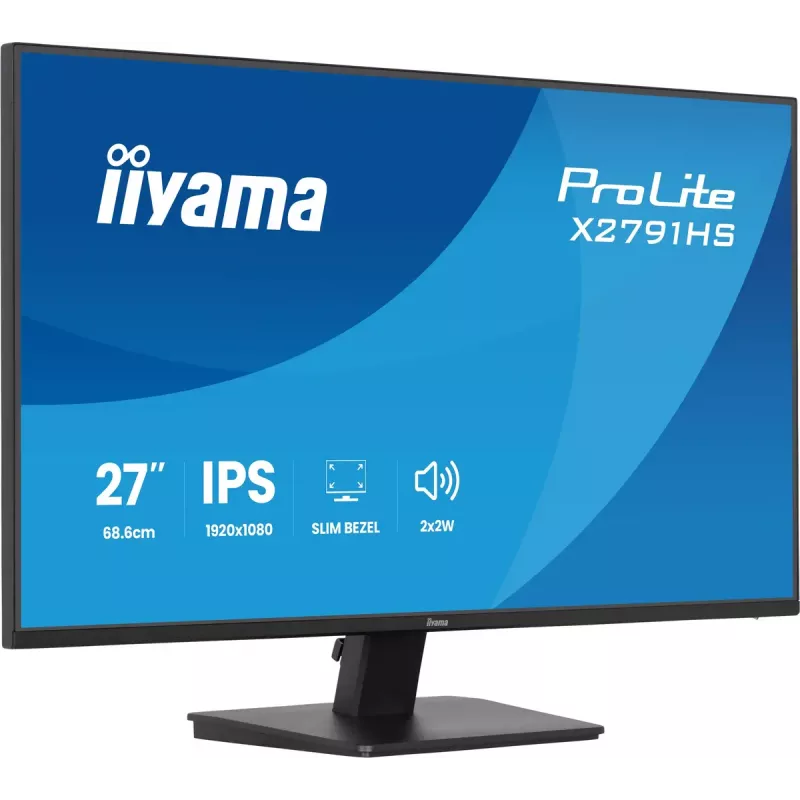 Computer monitor IIYAMA ProLite X2791HS-B1 27 inch IPS Full HD 1920x1080 LED Matt, built-in speakers, VESA mount, Schwarz