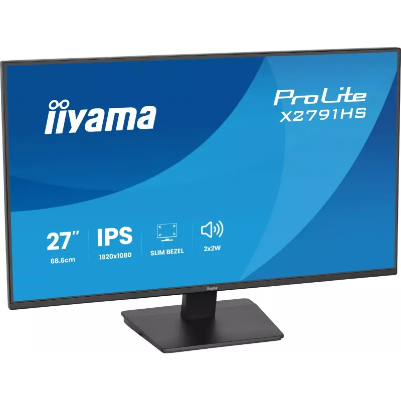 Computer monitor IIYAMA ProLite X2791HS-B1 27 inch IPS Full HD 1920x1080 LED Matt, built-in speakers, VESA mount, Schwarz