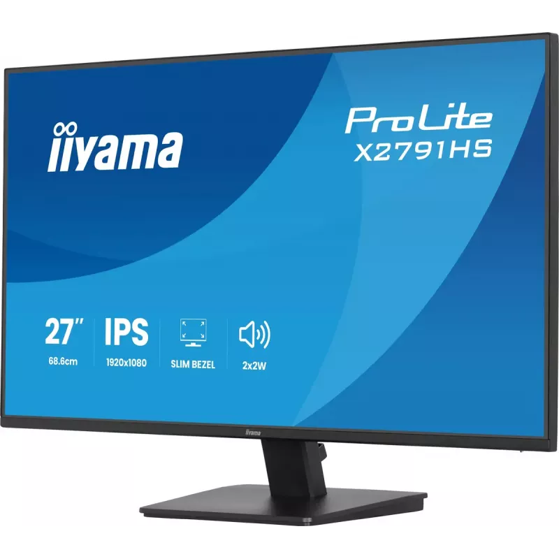 Computer monitor IIYAMA ProLite X2791HS-B1 27 inch IPS Full HD 1920x1080 LED Matt, built-in speakers, VESA mount, Schwarz
