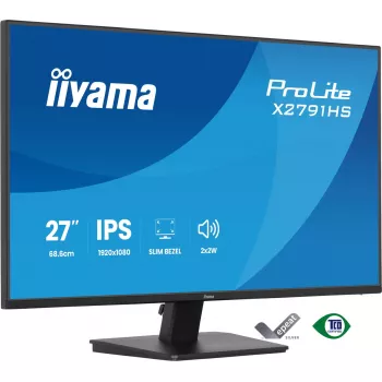 Computer monitor IIYAMA ProLite X2791HS-B1 27 inch IPS Full HD 1920x1080 LED Matt, built-in speakers, VESA mount, Schwarz