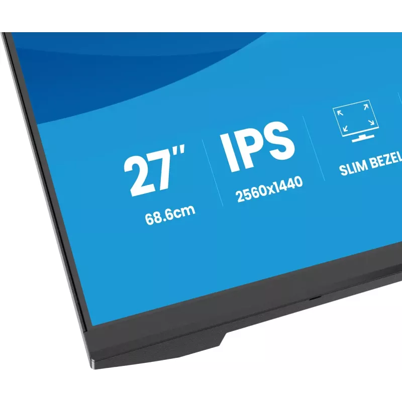 27 Zoll IIYAMA ProLite X2793QSU-B1 Quad HD 2560x1440 IPS LED-Monitor, 1 ms, USB-Hub, Lautsprecher, VESA