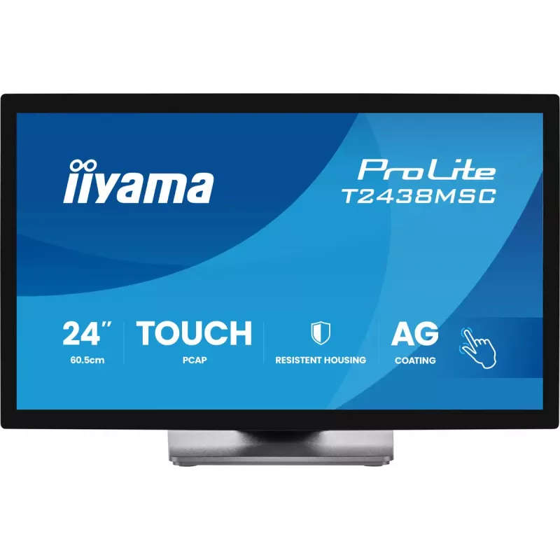 iiyama ProLite T2438MSC-B2 Computermonitor 60,5 cm (23,8 Zoll) 1920 x 1080 Pixel Full HD LED Touchscreen Schwarz