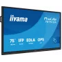 Interaktives Flachdisplay IIYAMA TE7513A-B2AG 75 Zoll 4K UHD Touchscreen, 500 cd/m², Wi‑Fi, Android, 24/7