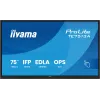 Interaktives Flachdisplay IIYAMA TE7513A-B2AG 75 Zoll 4K UHD Touchscreen, 500 cd/m², Wi‑Fi, Android, 24/7