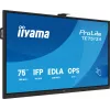 Interaktives Flachdisplay IIYAMA TE7513A-B2AG 75 Zoll 4K UHD Touchscreen, 500 cd/m², Wi‑Fi, Android, 24/7