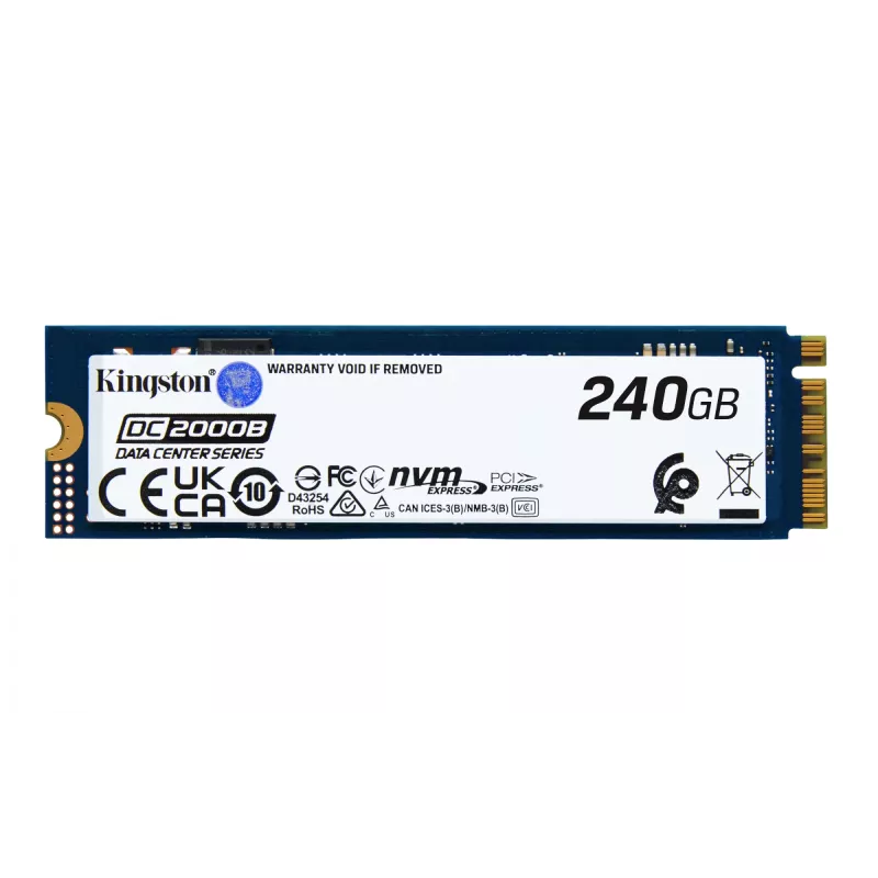 Kingston Technology 240G DC2000B PCIe 4.0 M.2 2280 Enterprise SSD (ohne Kühlkörper)