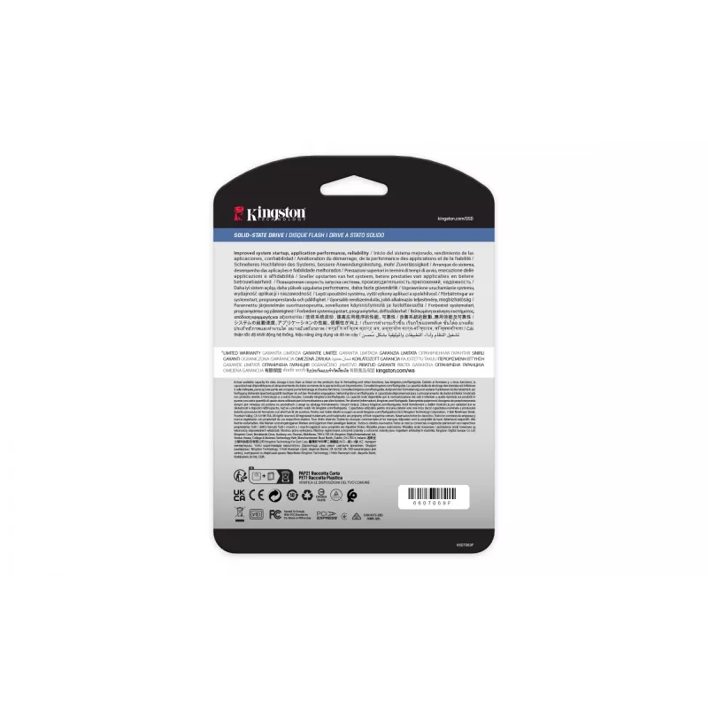 Kingston Technology 240G DC2000B PCIe 4.0 M.2 2280 Enterprise SSD (ohne Kühlkörper)