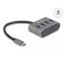 DeLOCK 63223 USB 3.2 Gen 1 Type-C Hub 5000 Mbit/s Schwarz