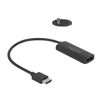 DeLOCK Adapter HDMI-A Stecker auf DisplayPort Buchse 8K 0,18 m