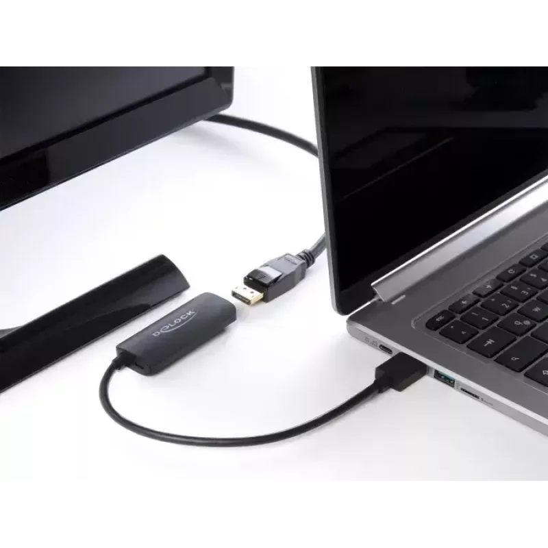 DeLOCK Adapter HDMI-A Stecker auf DisplayPort Buchse 8K 0,18 m
