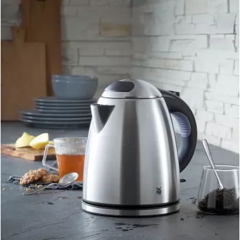 WMF Stelio 0413010012 Wasserkocher 1,2 l 2400 W Schwarz, Edelstahl