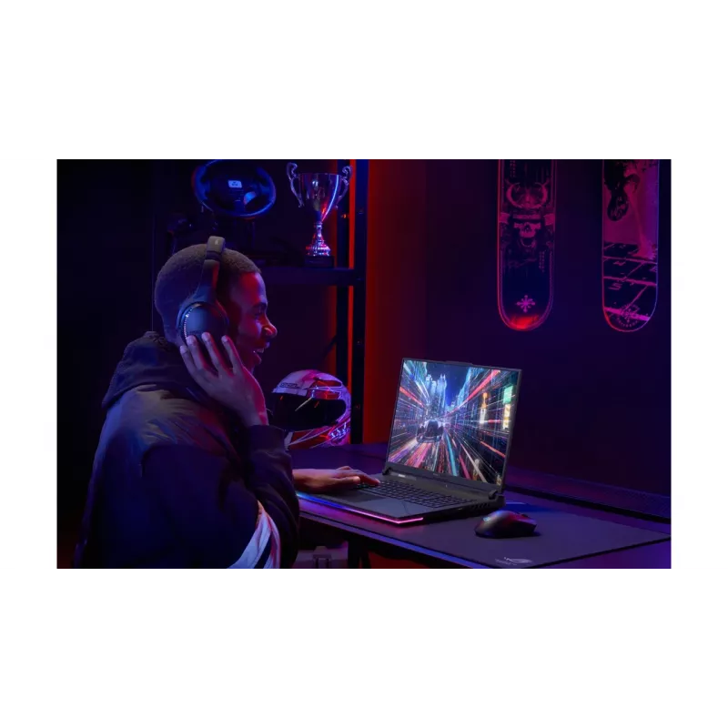 ASUS ROG Strix G16 G614PR-RV081W AMD Ryzen™ 9 8940HX Laptop 40,6 cm (16 Zoll) WUXGA 32 GB DDR5-SDRAM 1 TB SSD NVIDIA GeForce RTX 5070 Ti Wi-Fi 6E (802.11ax) Windows 11 Home Deutsch Schwarz, Grau