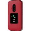 Feature-Phone Doro Leva E30 Klapphandy, 2,8 Zoll (7,11 cm) 320x240, Single-SIM, 0,3 MP Kamera, 1150 mAh, IP55, Rot/Weiß