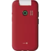 Feature-Phone Doro Leva E30 Klapphandy, 2,8 Zoll (7,11 cm) 320x240, Single-SIM, 0,3 MP Kamera, 1150 mAh, IP55, Rot/Weiß