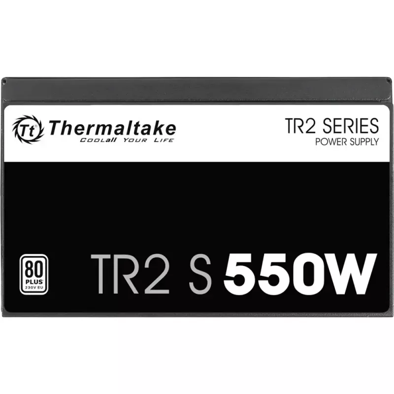 Netzteil THERMALTAKE TR2 S 550W, ATX, 20+4 Pin, 80 PLUS, 120 mm Lüfter, schwarz