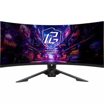 Monitor ASROCK PG34QRT3A 34 Zoll (86,4 cm) WQHD 3440×1440 OLED Curved VA 21:9 500 cd/m² 4000:1 USB 3.2 Gen1 Lautsprecher VESA höhenverstellbar