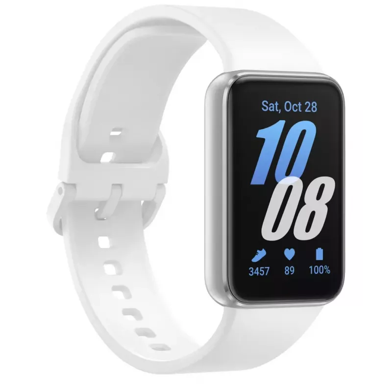 Samsung Galaxy Fit3 4,06 cm (1,6 Zoll) AMOLED 40 mm Digital 256 x 402 Pixel Touchscreen Silber