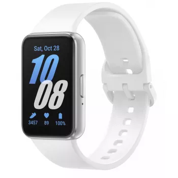 Samsung Galaxy Fit3 4,06 cm (1,6 Zoll) AMOLED 40 mm Digital 256 x 402 Pixel Touchscreen Silber