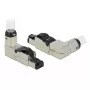RJ45-Stecker Feldkonfektionierung Cat.6A Metall gewinkelt DeLOCK 86289