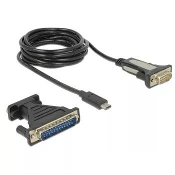 Serielles Kabel DeLOCK 62904 Schwarz 1,8 m DB-9