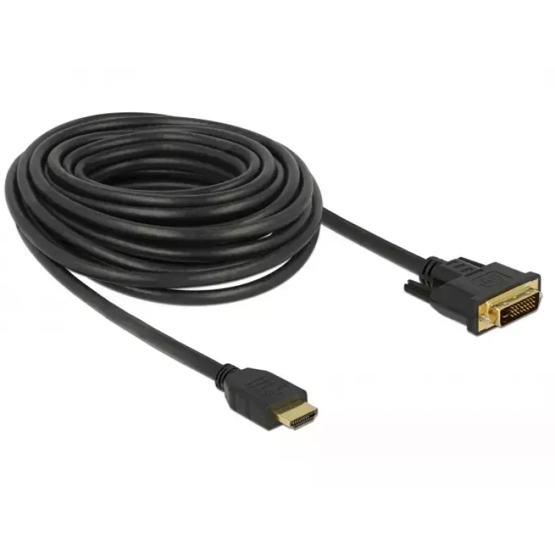 Videokabel-Adapter DeLOCK 85657 10m HDMI Typ A DVI Schwarz