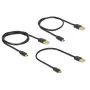 USB-Kabel DeLOCK 83680 USB 2.0 USB A Micro-USB B Schwarz