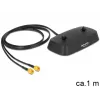 Koaxialkabel DeLOCK 88739 1m 2xSMA Schwarz