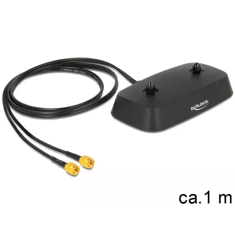 Koaxialkabel DeLOCK 88739 1m 2xSMA Schwarz