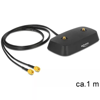 Koaxialkabel DeLOCK 88739 1m 2xSMA Schwarz