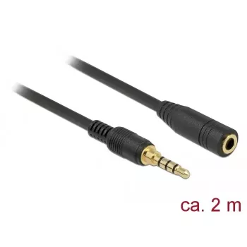 Audiokabel DeLOCK 85631 2m 3,5mm Schwarz