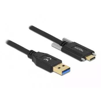 USB-Kabel DeLOCK 84019 2m USB 3.2 Gen 1 USB A USB C Schwarz