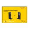 DeLOCK USB Docking Station Dual DisplayPort 4K USB 3.2 LAN Audio